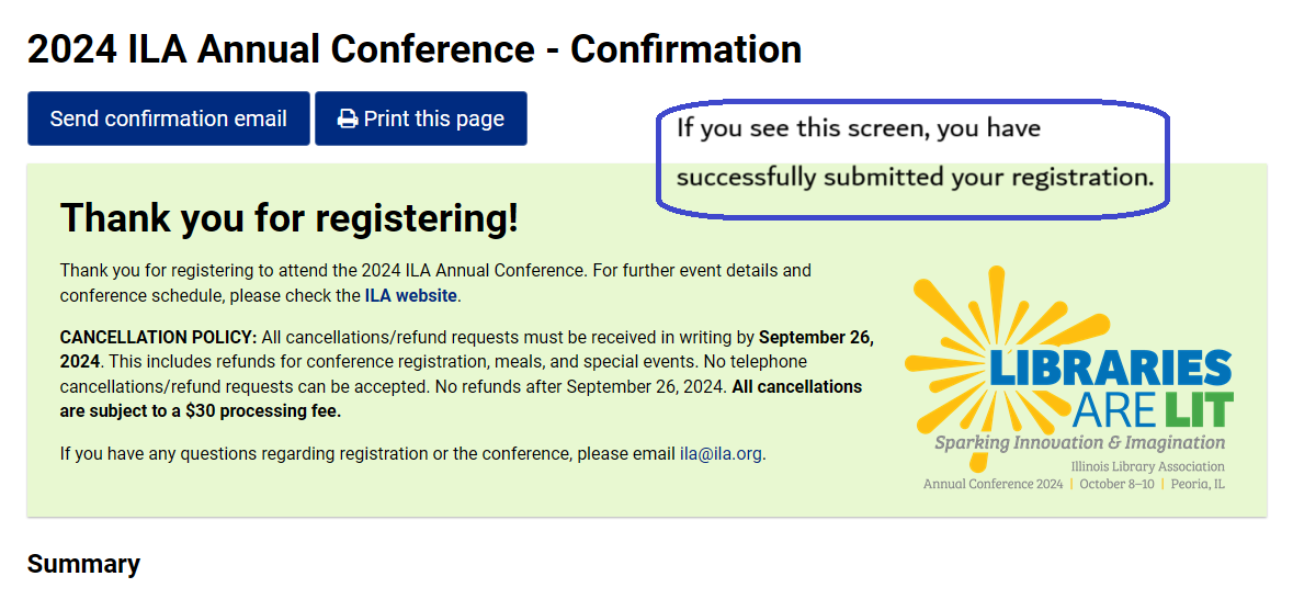 Annual Conference Registration Instructions Illinois Library Association