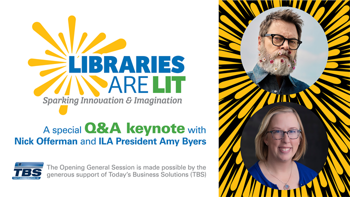 A Special Q&A keynote with Nick Offerman and ILA President Amy Byers