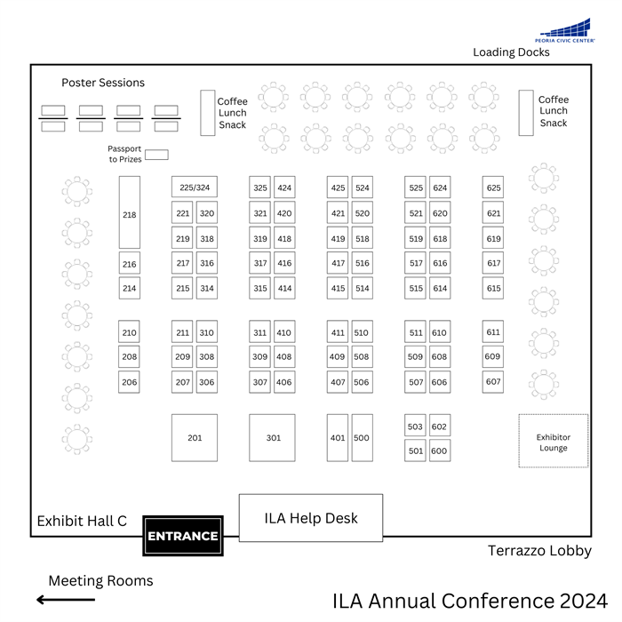 Peoria Civic Center Exhibit Hall C Floorplan