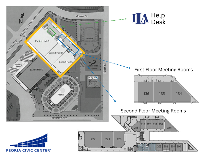 Peoria Civic Center Map